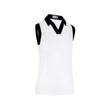 Kép 1/2 - Sleeveless V-Placket Colourblock Polo