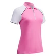 Kép 1/2 - Callaway SS 1/4 Zip Color Block Polo-Fuschia Pink