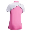 Kép 2/2 - Callaway SS 1/4 Zip Color Block Polo-Fuschia Pink