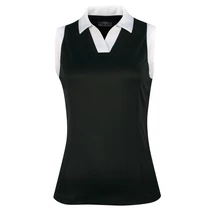 Sleeveless V-Placket Colourblock Polo