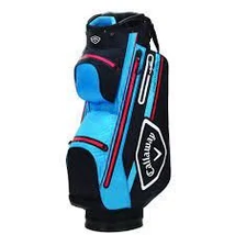 Callaway Chev Dry 14 Cart Bag Black/Cyn/Red