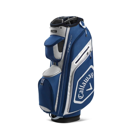 Callaway Chev 14+ Cart Bag Navy/Silver/White