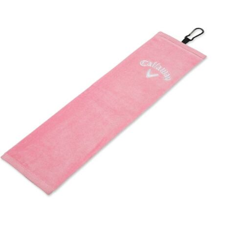 Callaway Cotton Tri-Fold Towel Pink