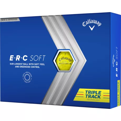 Callaway ERC Soft Triple Track 23 Sárga Golf Labda