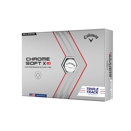 Callaway Chrome Soft X LS triple Track Fehér Golf Labda