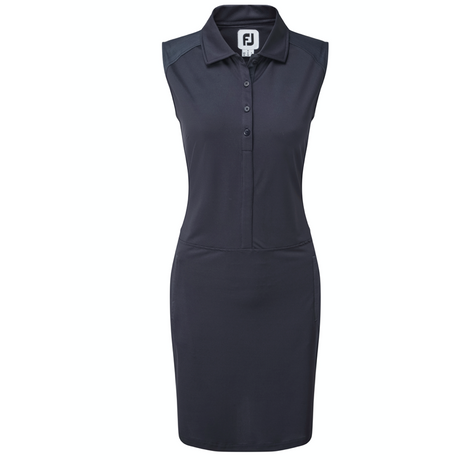 FOOTJOY CAP SLEEVE PIQUE DRESS NAVY
