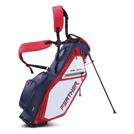 Big Max Dri Lite Feather Stand Bag Navy/Red/White
