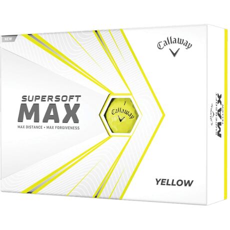 Callaway Supersoft Max Sárga Golf Labda