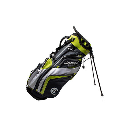 Cleveland Saturday Stand Bag Charcoal/Lime/White