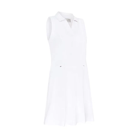 Flounce Dress with Mesh