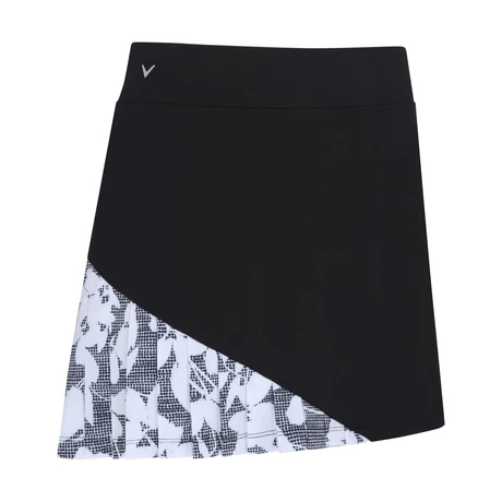 17″ Textured Abstract Print Skort