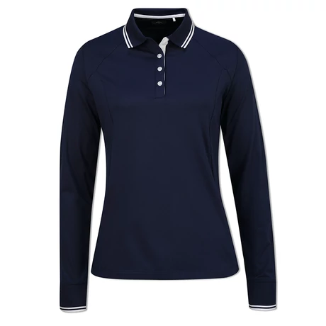 Callaway Ladies Long Sleeve Opti-Dri Polo (Peacoat)