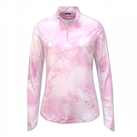 Callaway Tie Dye Sun Floral Blocked Protection Top