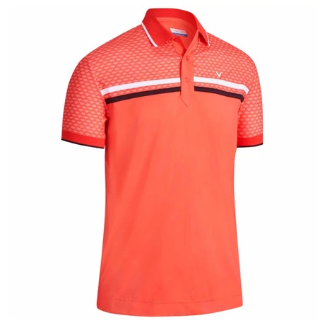 Callaway X Blocked print Polo Firelight