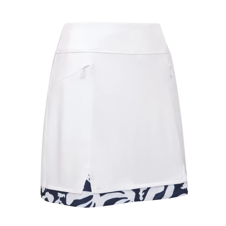 17″ Abstract Floral Blocked Skort