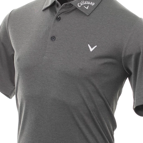 Odyssey Birdseye Polo Black Heather