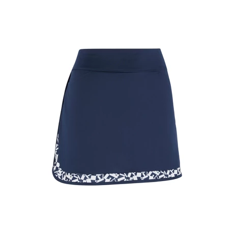 Two-Tone Geometric Blocked 17″ Golf Skort