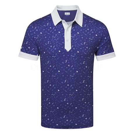 Callaway All Over Chev Memphis Print Golf Póló