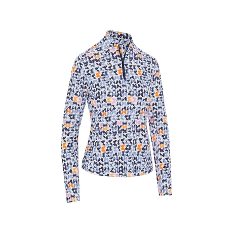 Metamorphosis Butterfly Print Long Sleeve Golf Shirt