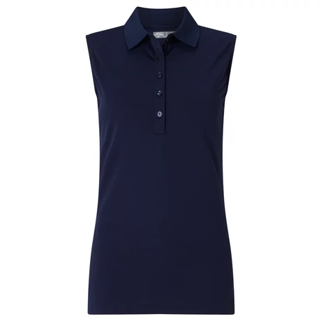 Callaway Sleeveless Micro Hex Polo Peacoat