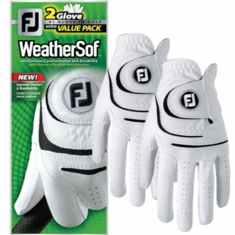 FootJoy WeatherSof 2 gloves value pack (two left) műbőr golf kesztyű
