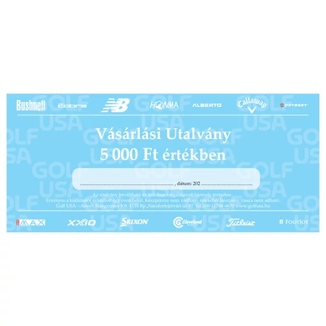 Vásárlási utalvány - 5.000 Ft